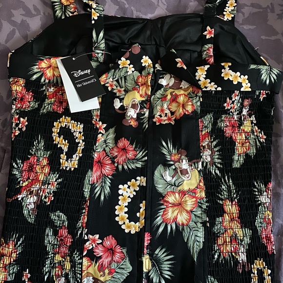 DISNEY MICKEY MOUSE & MINNIE MOUSE TROPICAL TOP - Picture 4 of 4